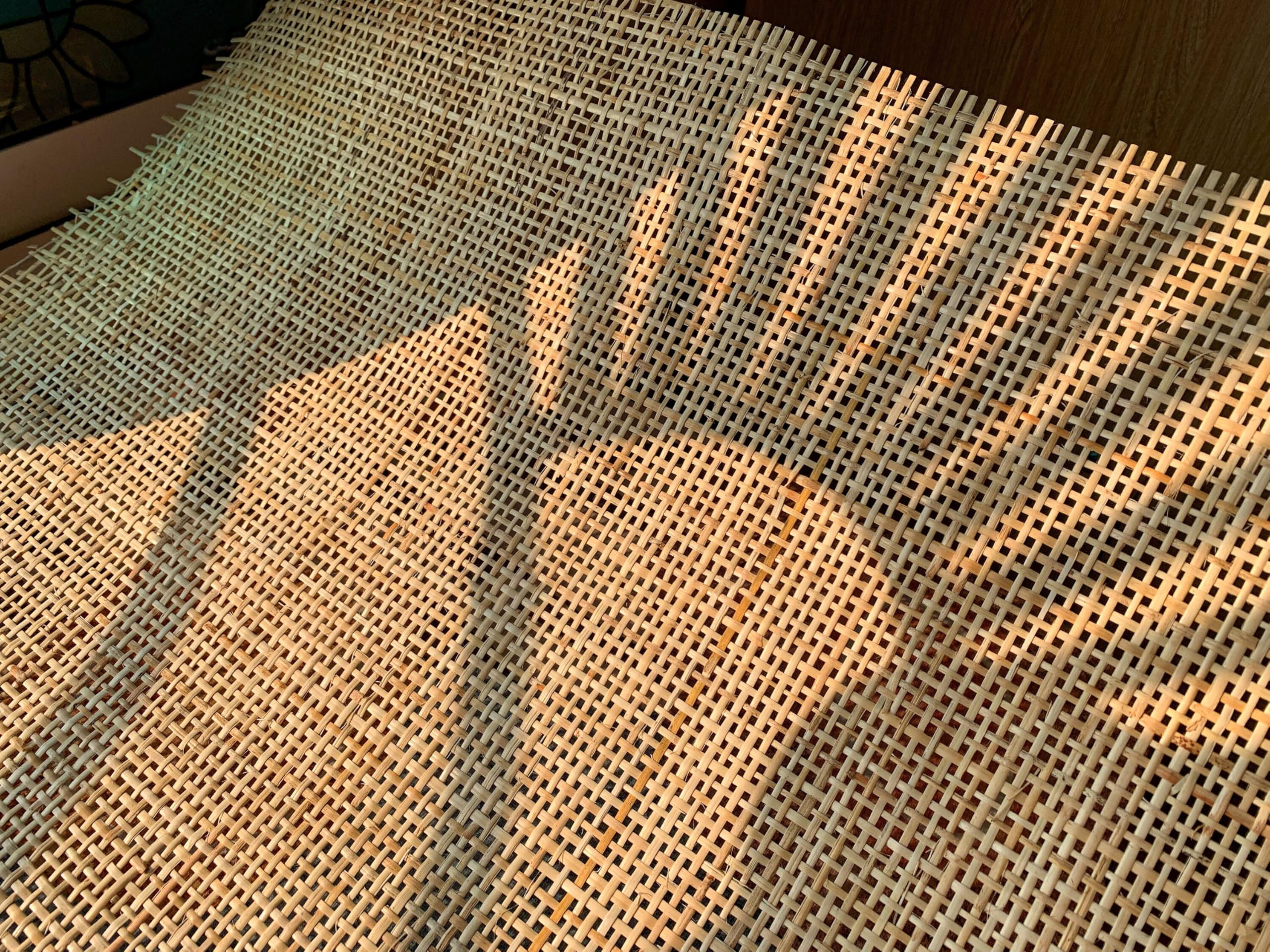 Ratan Rollo Mimbre, 60 x 200 cm Natural Mimbre Rollo, Ratan, Rejilla Mimbre, Mimbre, Silla Ratan, Rattan, Estera de ratán, Ratán Natural para muebles, Tela para Silla, Armario, Decoración del hogar