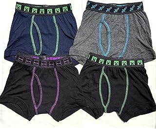 4枚セット ボクサーパンツ マイクラ 110cm 男児 男の子 下着 パンツ インナー ボクサータイプ ボクサー ブリーフ 無地 シンプル 110センチ
