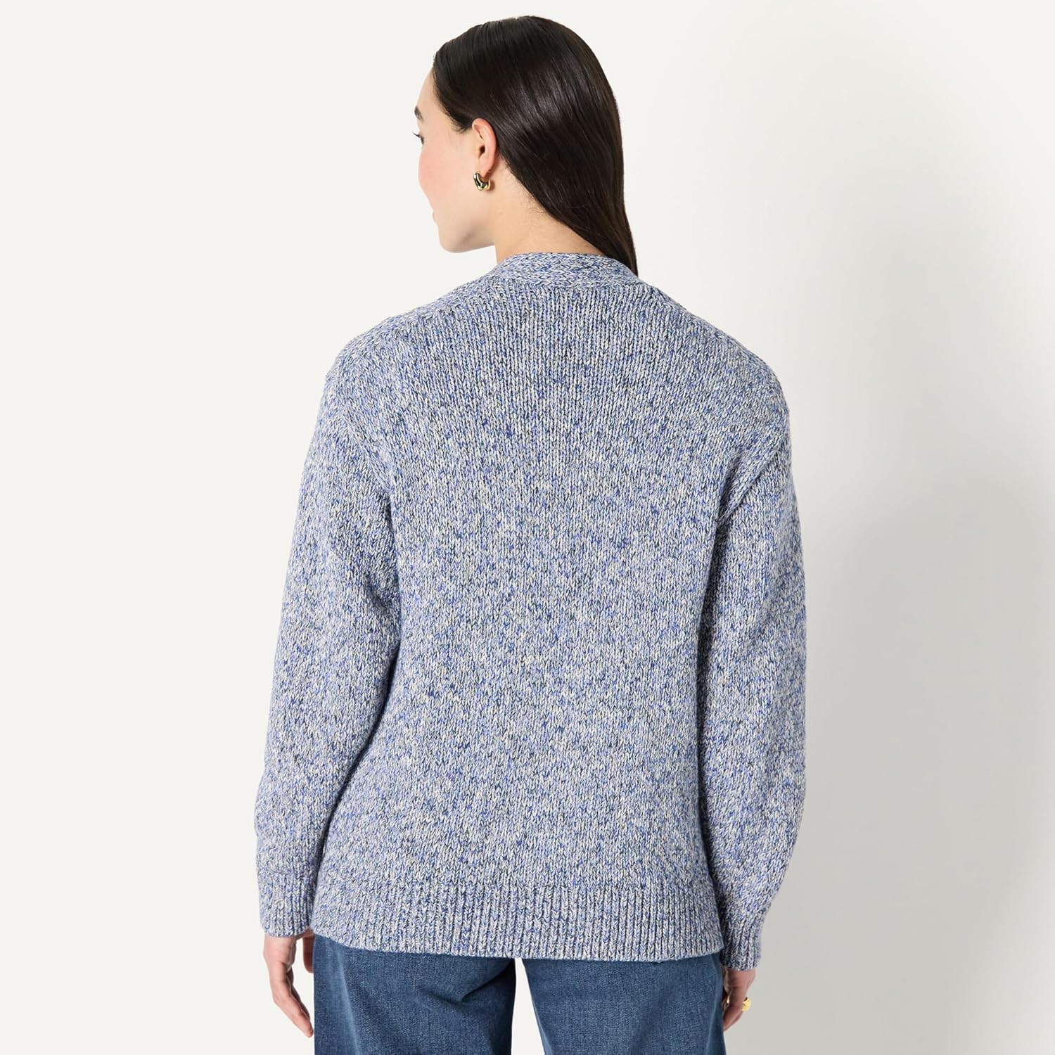 Amazon Essentials Women's Oversized-Fit Multi-Color Heavyweight Button-Up Cardigan - Image 2