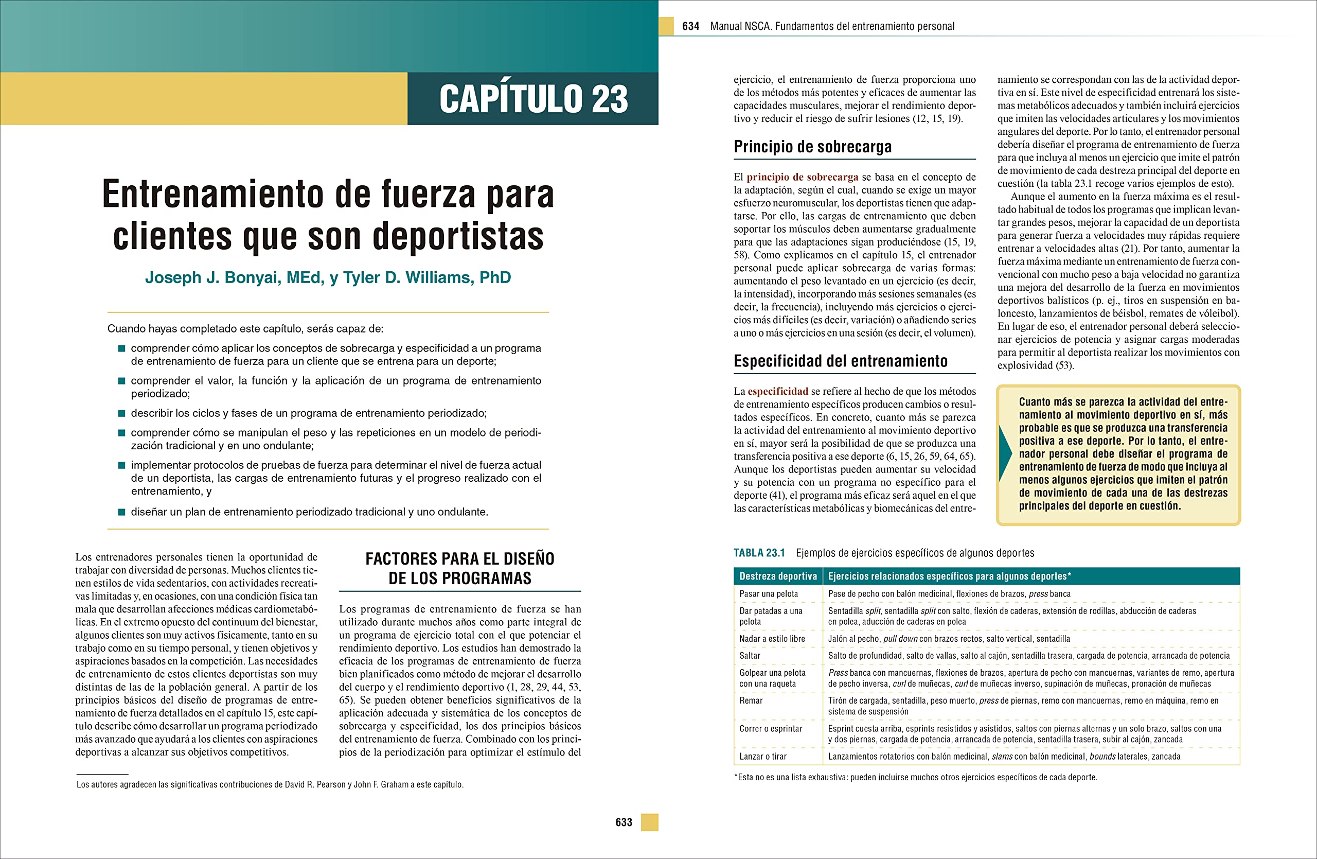 Manual NSCA. Fundamentos del entrenamiento personal. Tercera edición (SIN COLECCION)