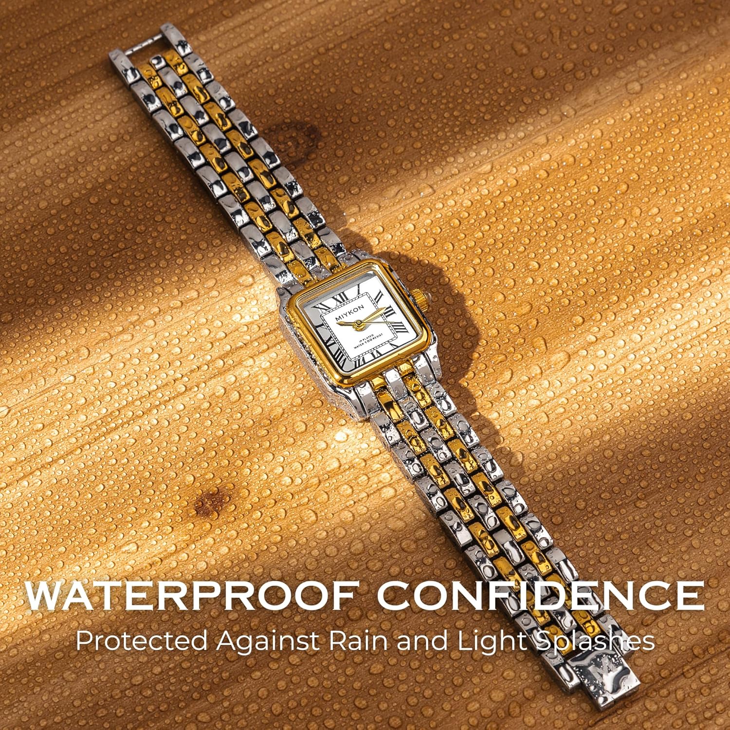 Miykon Dainty Watches for Women, Vintage Small Face Square Womens Watch, Classic Luxury Style Bracelet Watch for Petite Thin Wrists, Cute & Unique Japanese Quartz, Waterproof to 100ft - Image 5