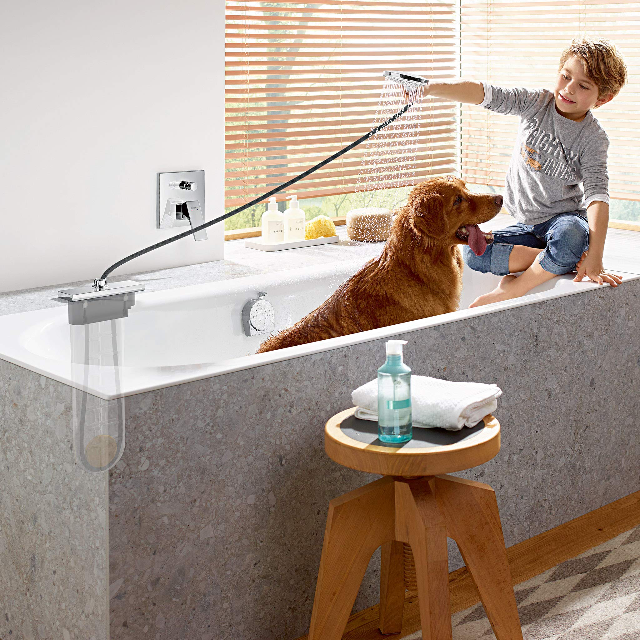 hansgrohe sBox Element zewnętrzny E chrom, 28010000