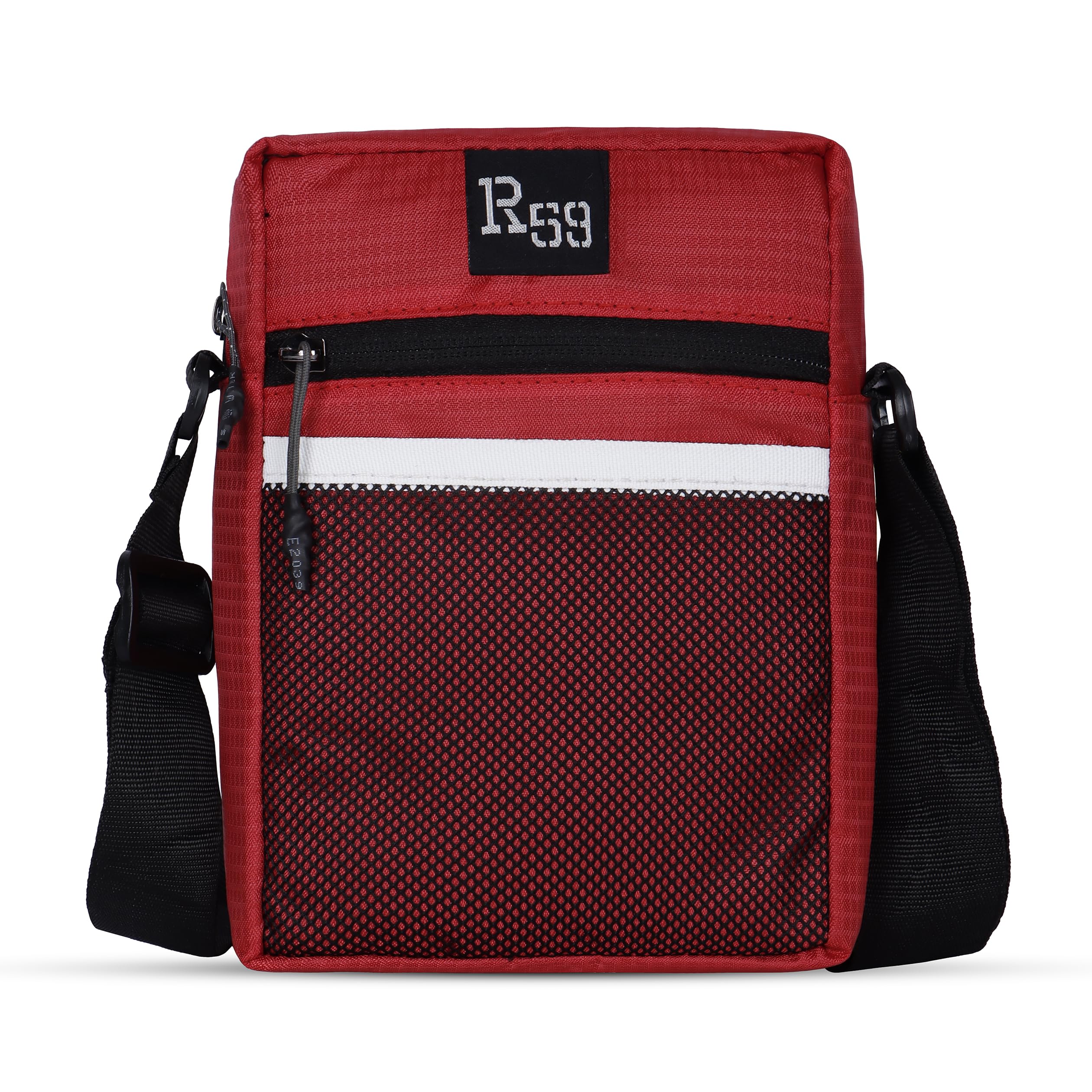 R59 by Harissons Legend Water Resistant Sling Bag for Men & Women | Spacious Compartment with Anti Theft Pocket (Red)