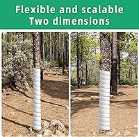 Vista 6 de Watayo 4/6/8 protectores de tronco de árbol, 2 tamaños para proteger la corteza, protector de árbol en espiral de plástico, protector de corteza