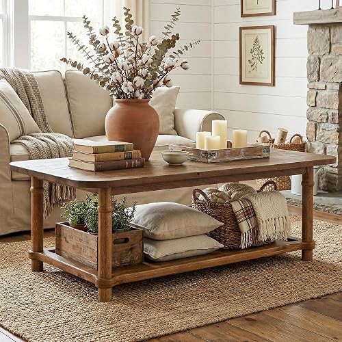 Solid Wood 2-Tier Table