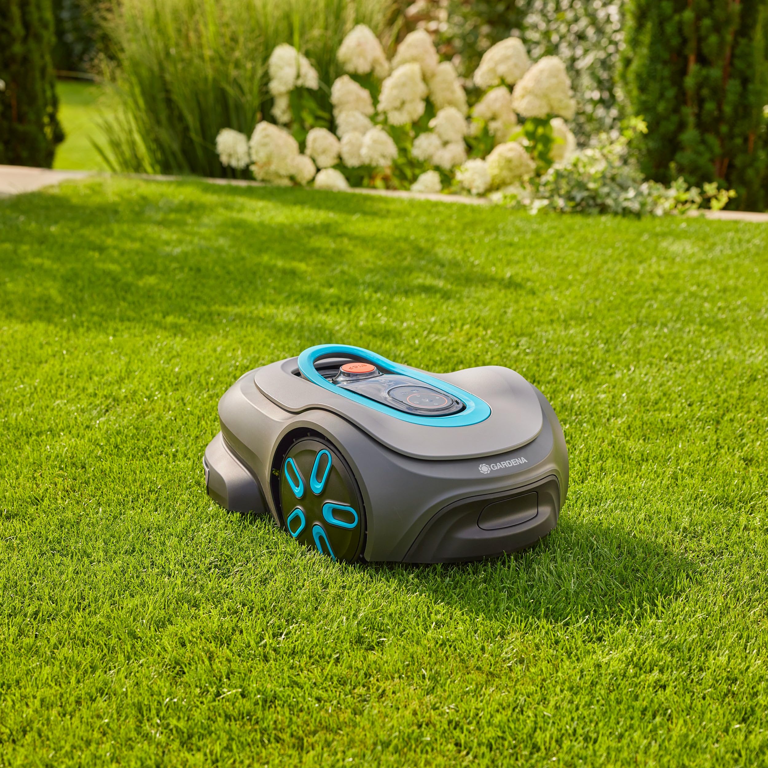 Gardena robot tagliaerba smart SILENO max 800 m², per prati fino a 800 m², LONA Intelligence, Trim-to-Edge, DuoConnect, funzionamento silenzioso, controllo tramite app (19901-26)