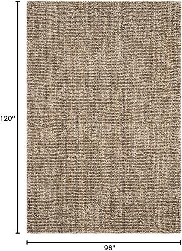 Vista 351 de SAFAVIEH Colección Natural Fiber NF447A - Tapete de pasillo, yute texturizado grueso tejido a mano de 0.75 pulgadas de grosor, ideal para zonas