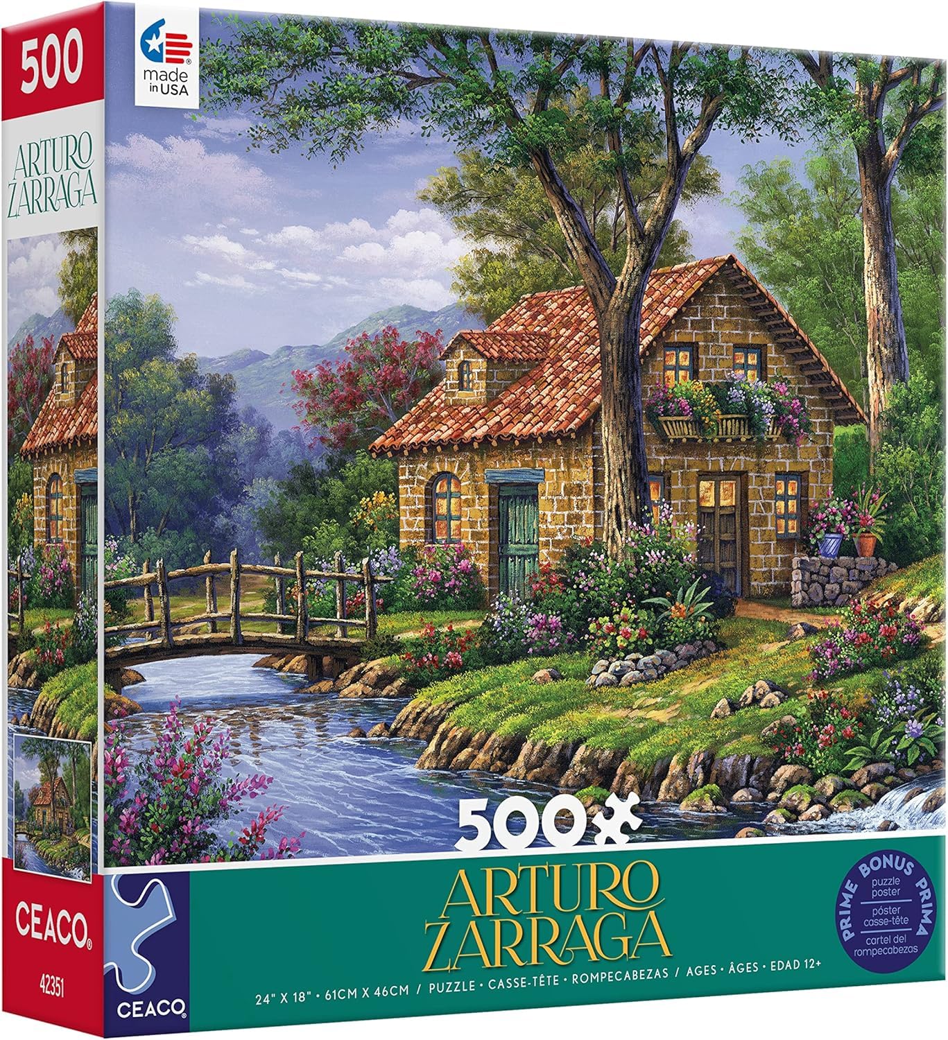 Amazon.com: Ceaco - Arturo Zarraga - Cottage by The River