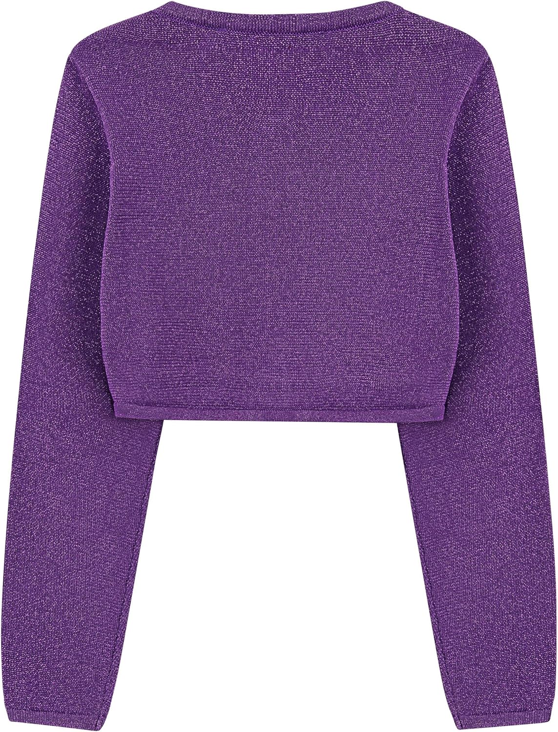 BOLEROSE Girls Long Sleeve Sparkle Cardigan Childrens Kids Bolero Shrug - Image 7
