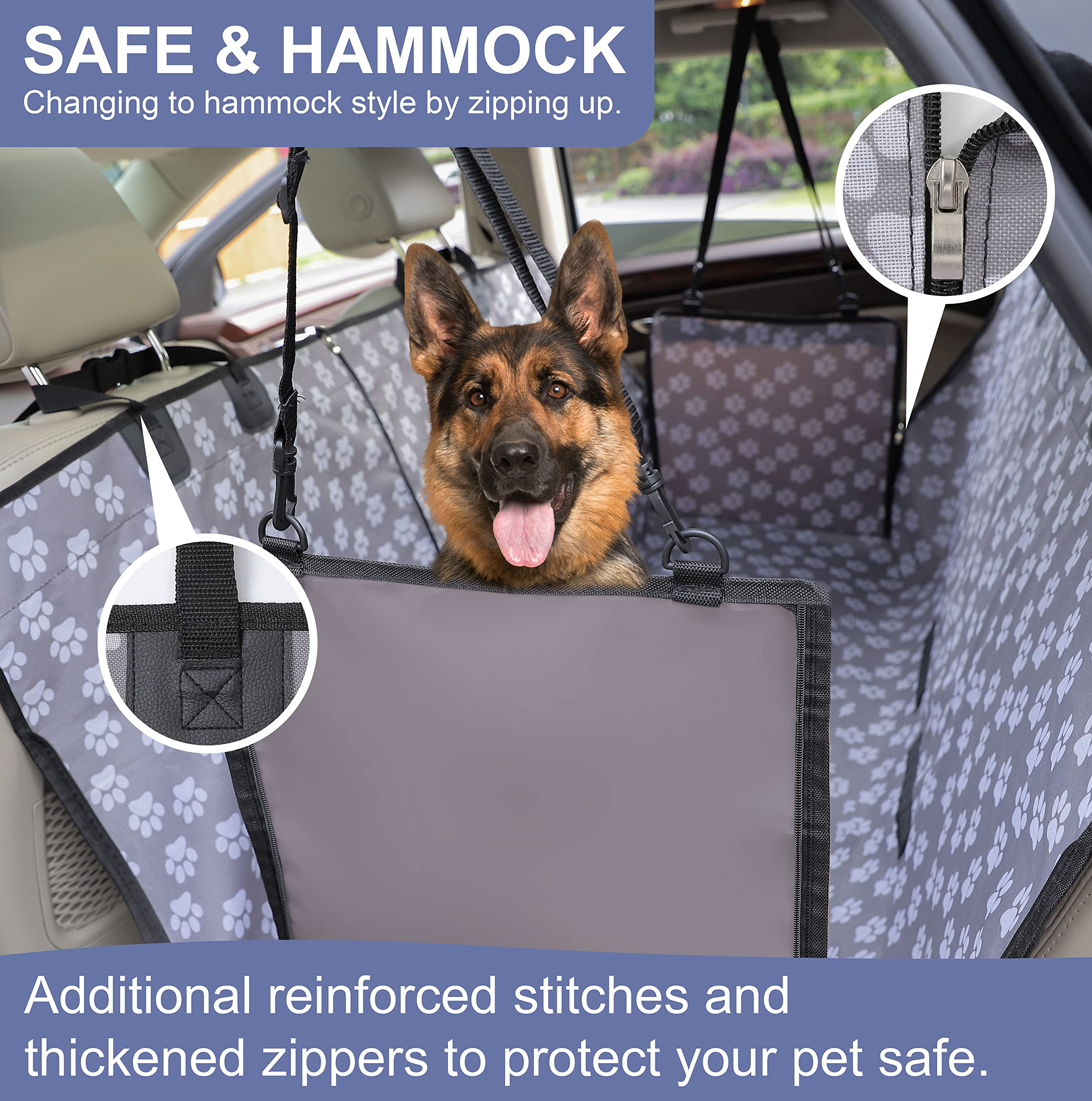 Coprisedile Auto Per Cani 4-in-1 - Impermeabile E Antigraffio - Foto 13