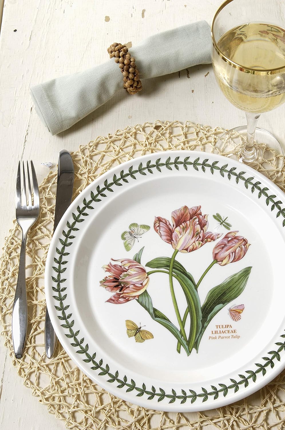 Portmeirion Botanic Garden 10.5" Dinner Plate - Set of 6 | Assorted Floral Motifs | Fine Earthenware | Chip Resistant Glaze | Dishwasher, Microwave, Freezer, Oven Safe | Made in England