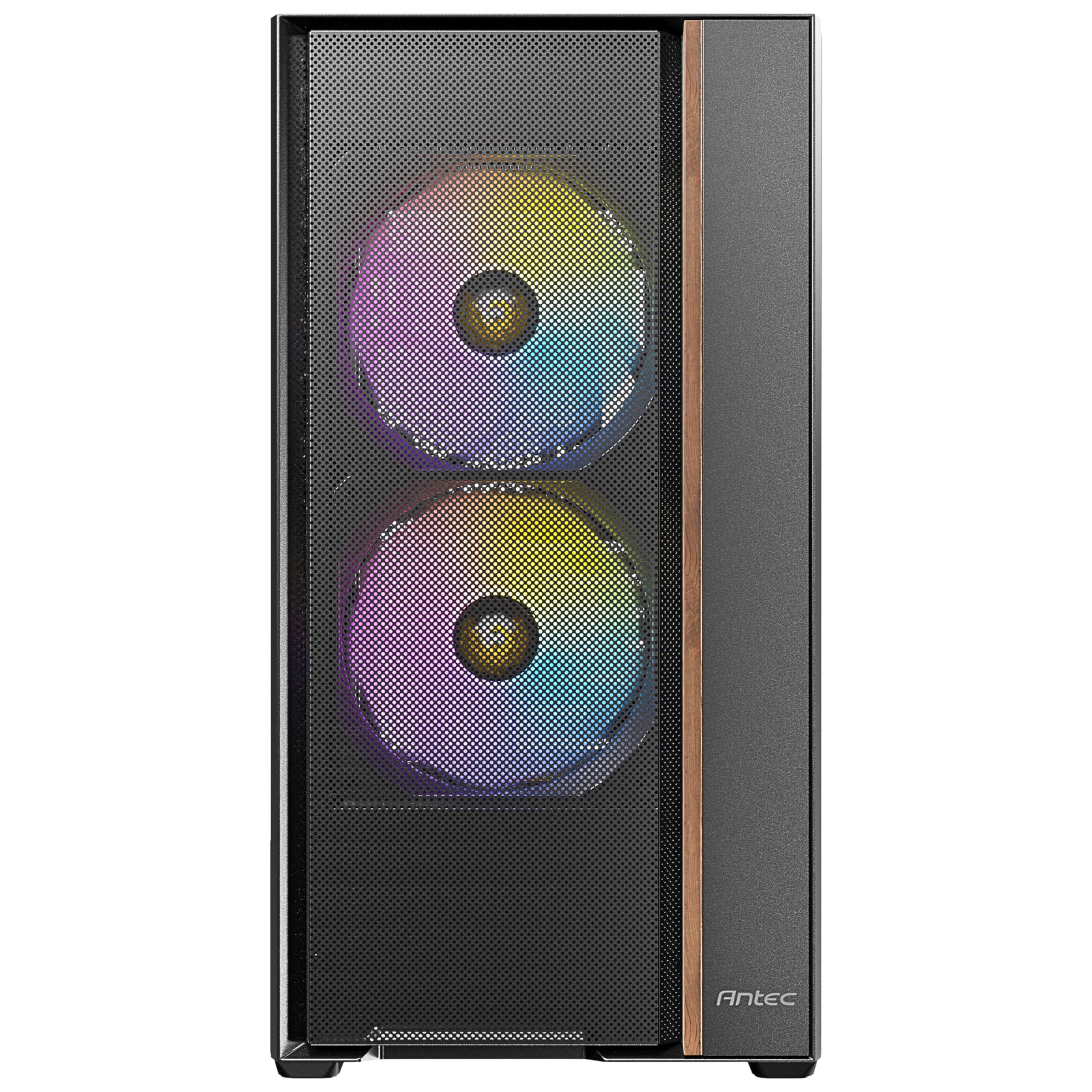 ANTEC Flux Rear ATX/Micro-ATX/ITX Boîtier Midi Tower PC, Noir