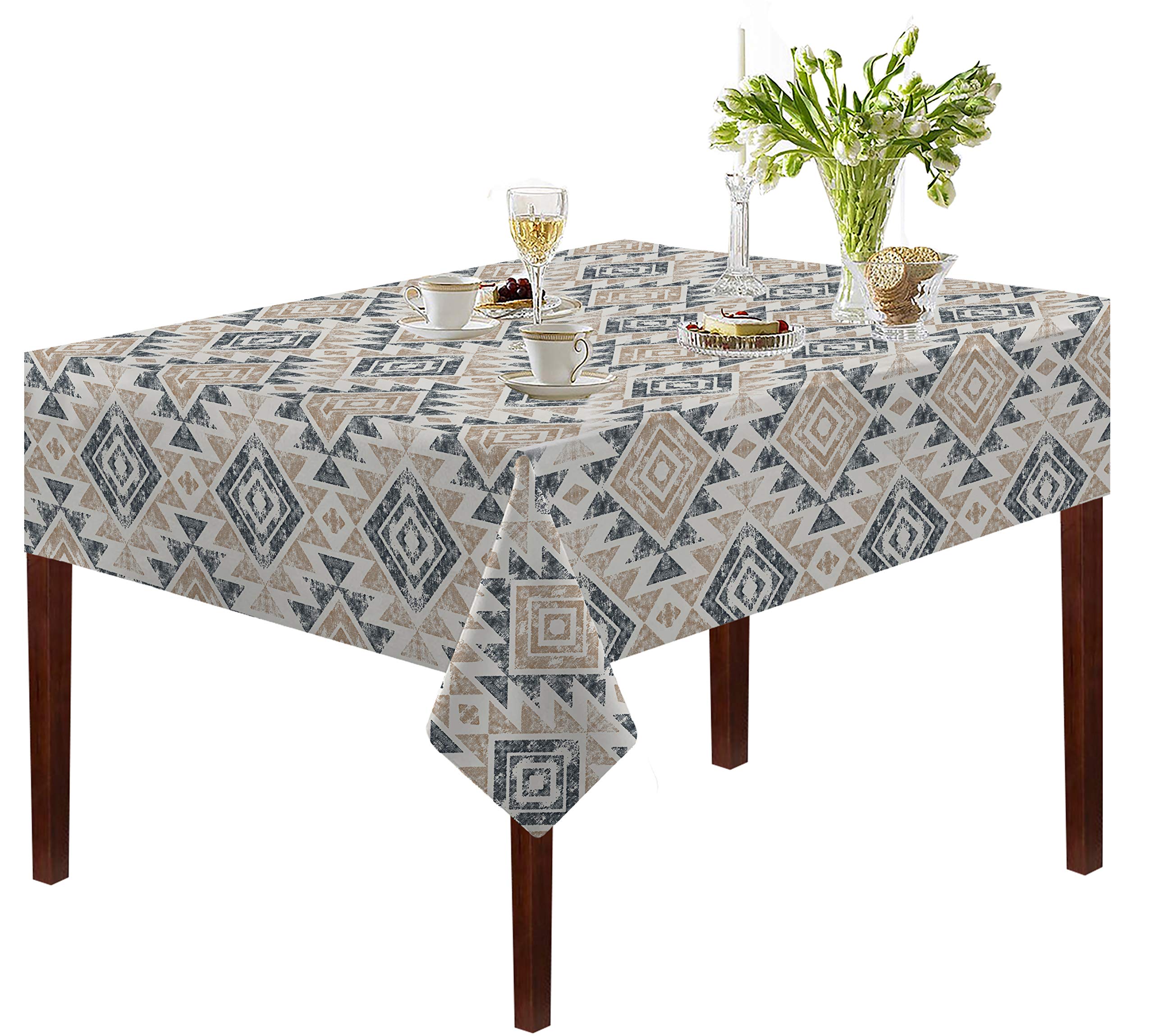 Oasis Home Collection Cotton Ikat Printed Table Cloth/Cover - Pack of 1 (60 x 90 Inches) (B0CWL7QVGS) Amazon Price History, Amazon Price Tracker