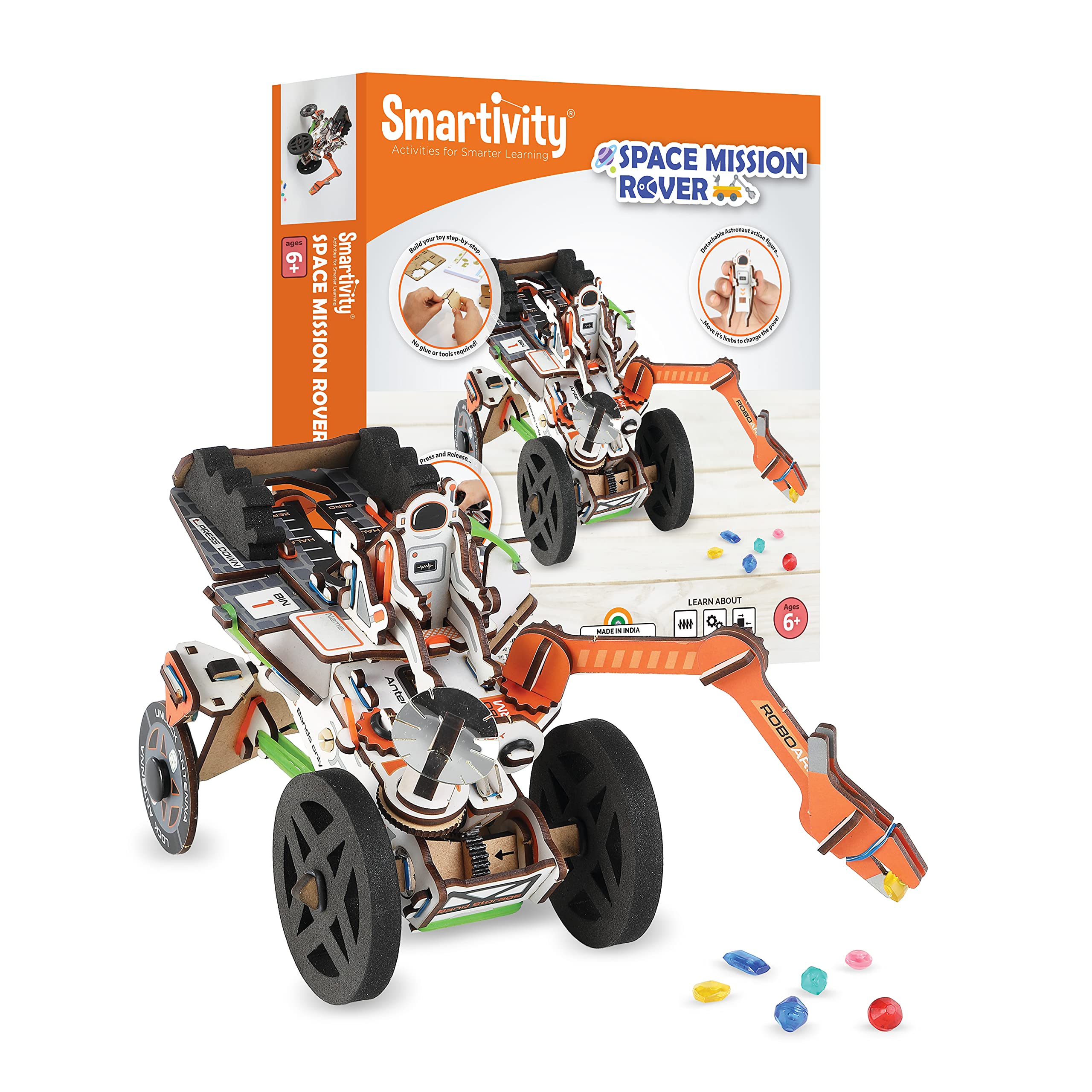 SmartivityMars Mission Rover(Mangal Yaan) STEM DIY Kit for Kids 6-14 Years Old | Educational & Construction-Based Activity Game | Birthday Gifts for Boys & Girls 6-8-10-12-14 Years