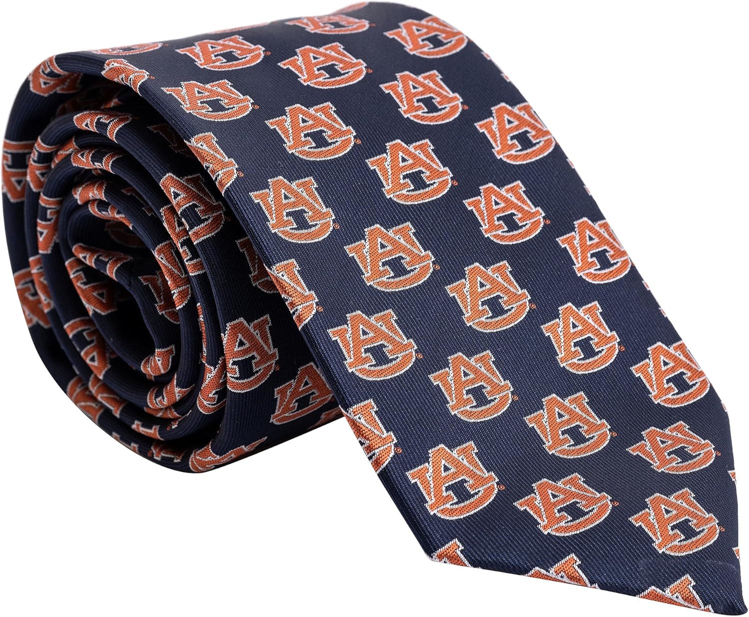 Desert Cactus Auburn University Neck Tie AU Tigers 100% Polyester Necktie with Logo, Officially Licensed (Style B)