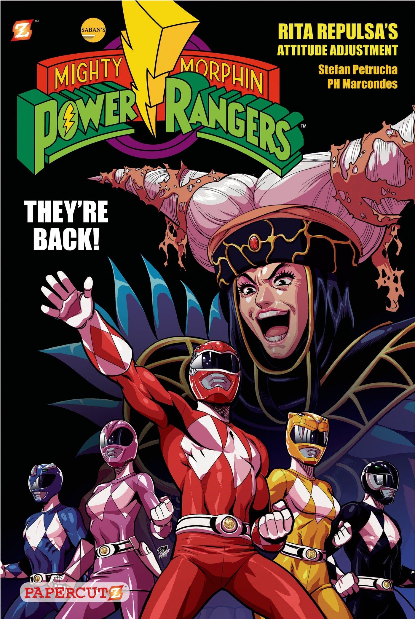 Mighty Morphin Power Rangers 1: Rita Repulsa's Attitude Adjustment Hardcover – 18 Jun. 2014