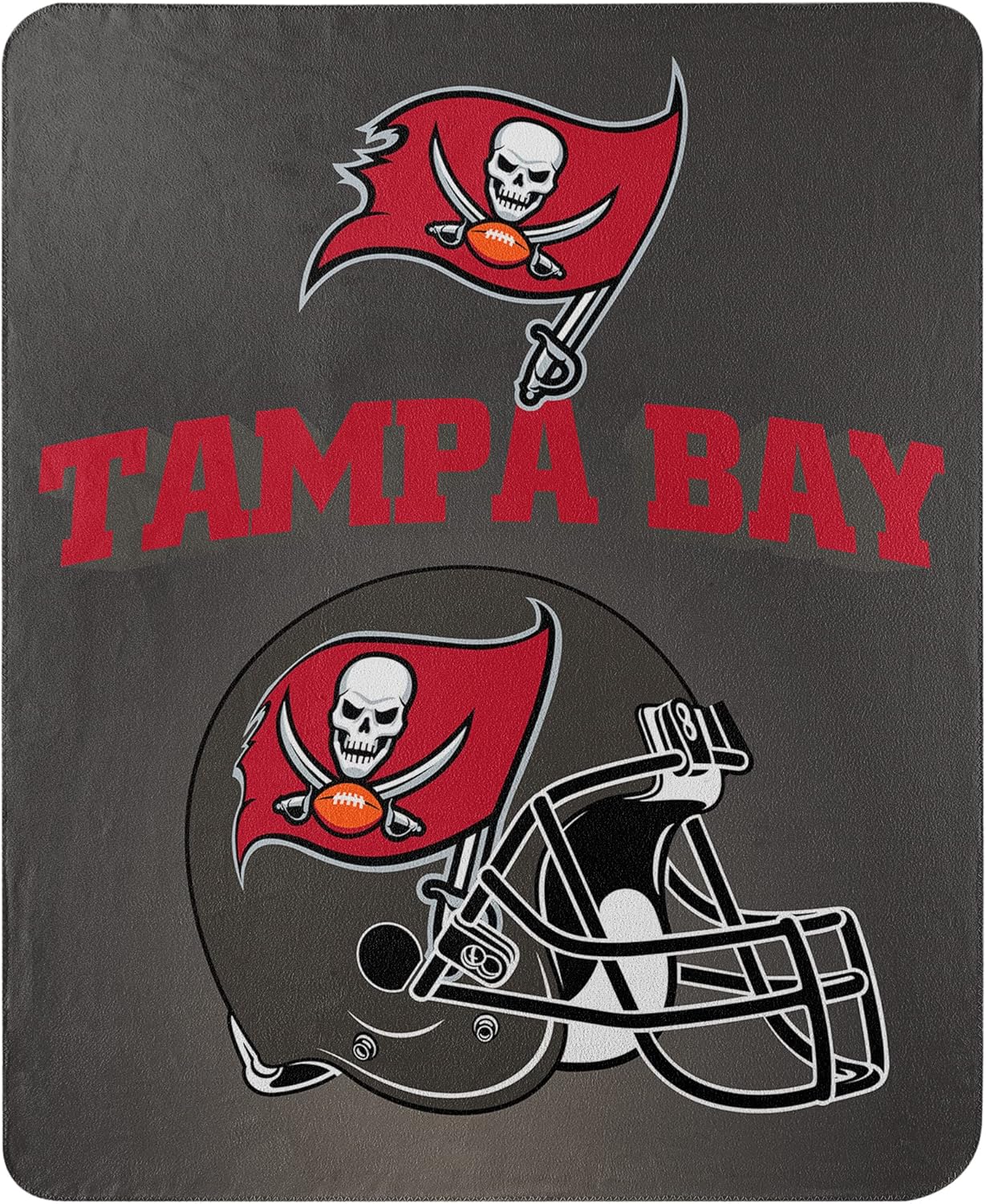 NORTHWEST NFL Tampa Bay Buccaneers Gridiron Fleece Throw, 50-inches x 60-inches 6 91GMHolE pL. AC SL1500