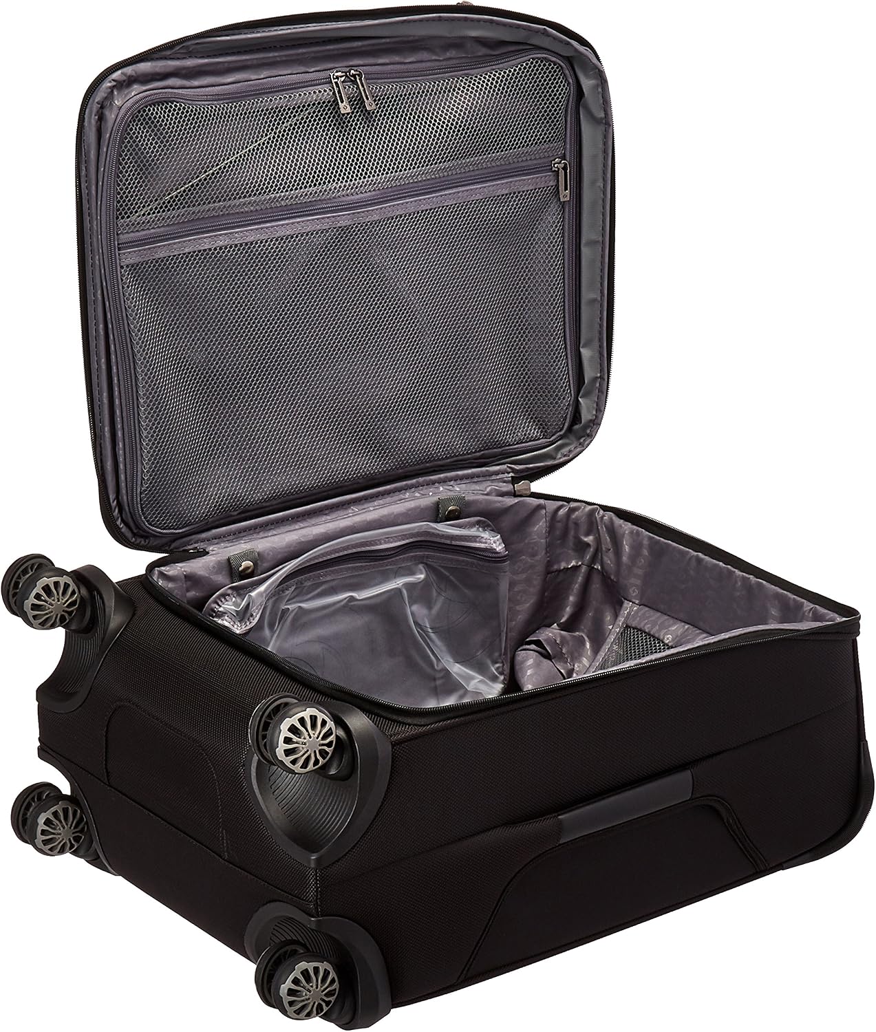 Samsonite Silhouette XV Softside Luggage with Spinner Wheels, Black, Carry-On 21-Inch