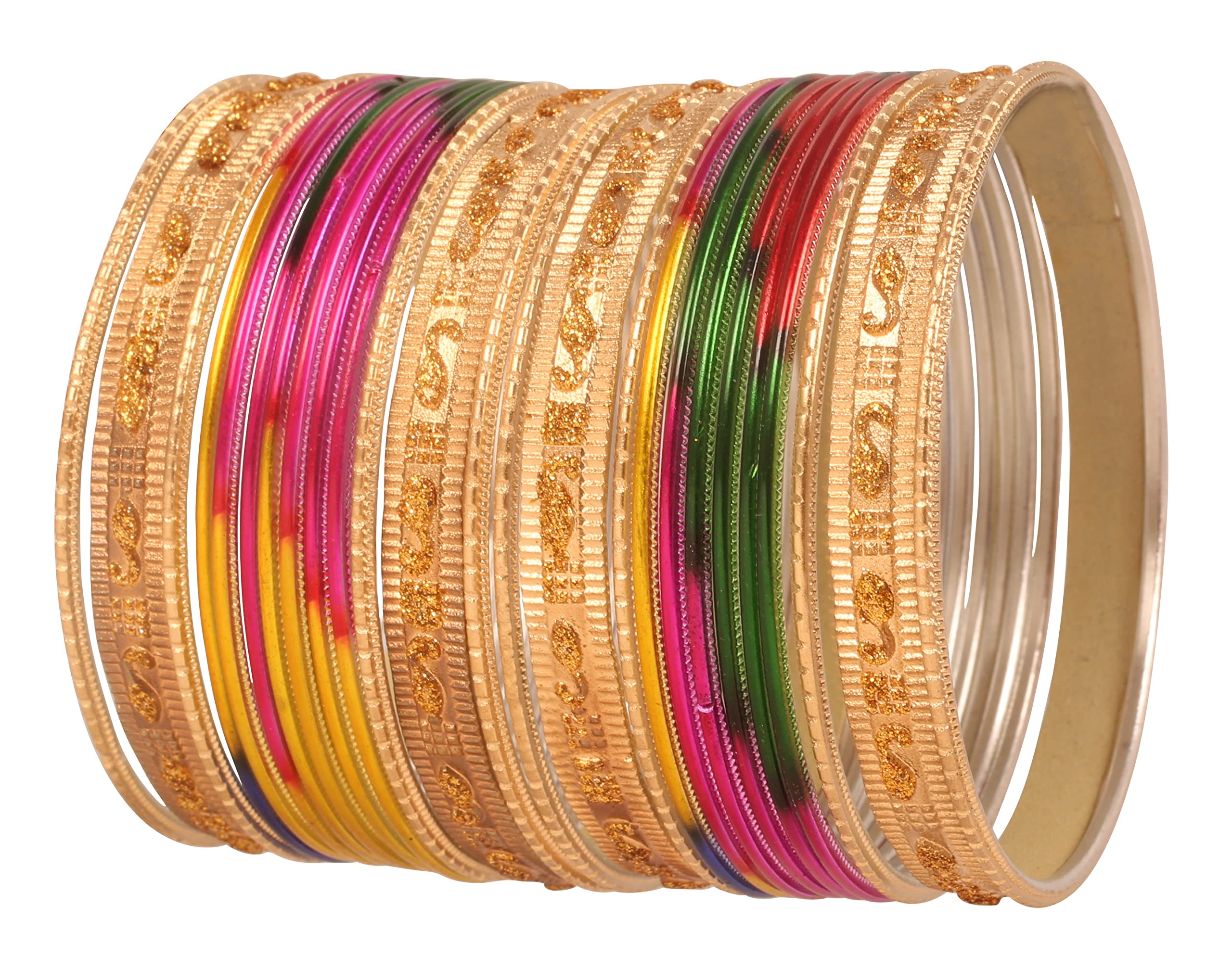 Bracelets indiens colorés pour soirées et fêtes ensemble de 24 - 8