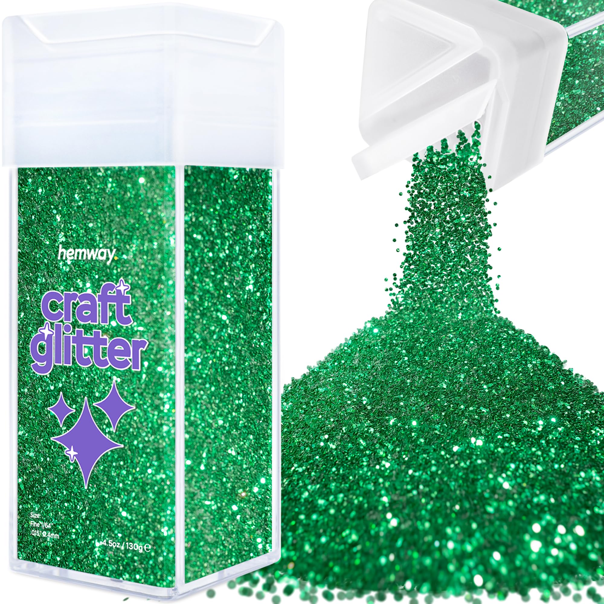 Purpurina para manualidades verde esmeralda ideal para decorar velas y joyas