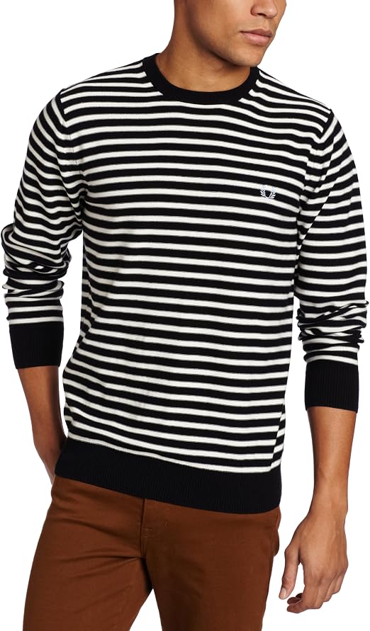 fred perry crew neck sweatshirt navy