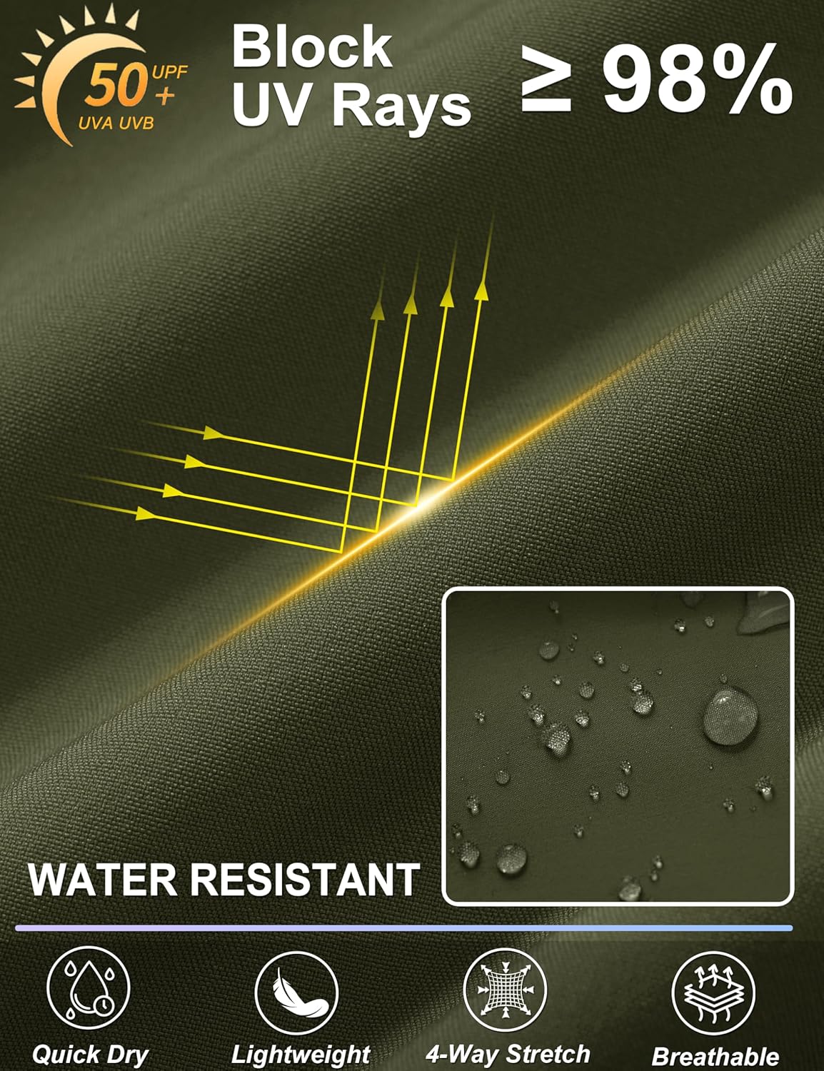 TACVASEN Women's 5" Hiking Shorts Quick Dry Lightweight UPF 50+ Athletic Shorts with Pockets Summer Golf Casul Workout - Image 5