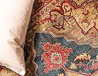 Vista 6 de Unique Loom Sahand Collection - Alfombra Arsaces (2 pies 2 pulgadas x 3 pies 1 pulgada, rectangular, azul marino/gris)