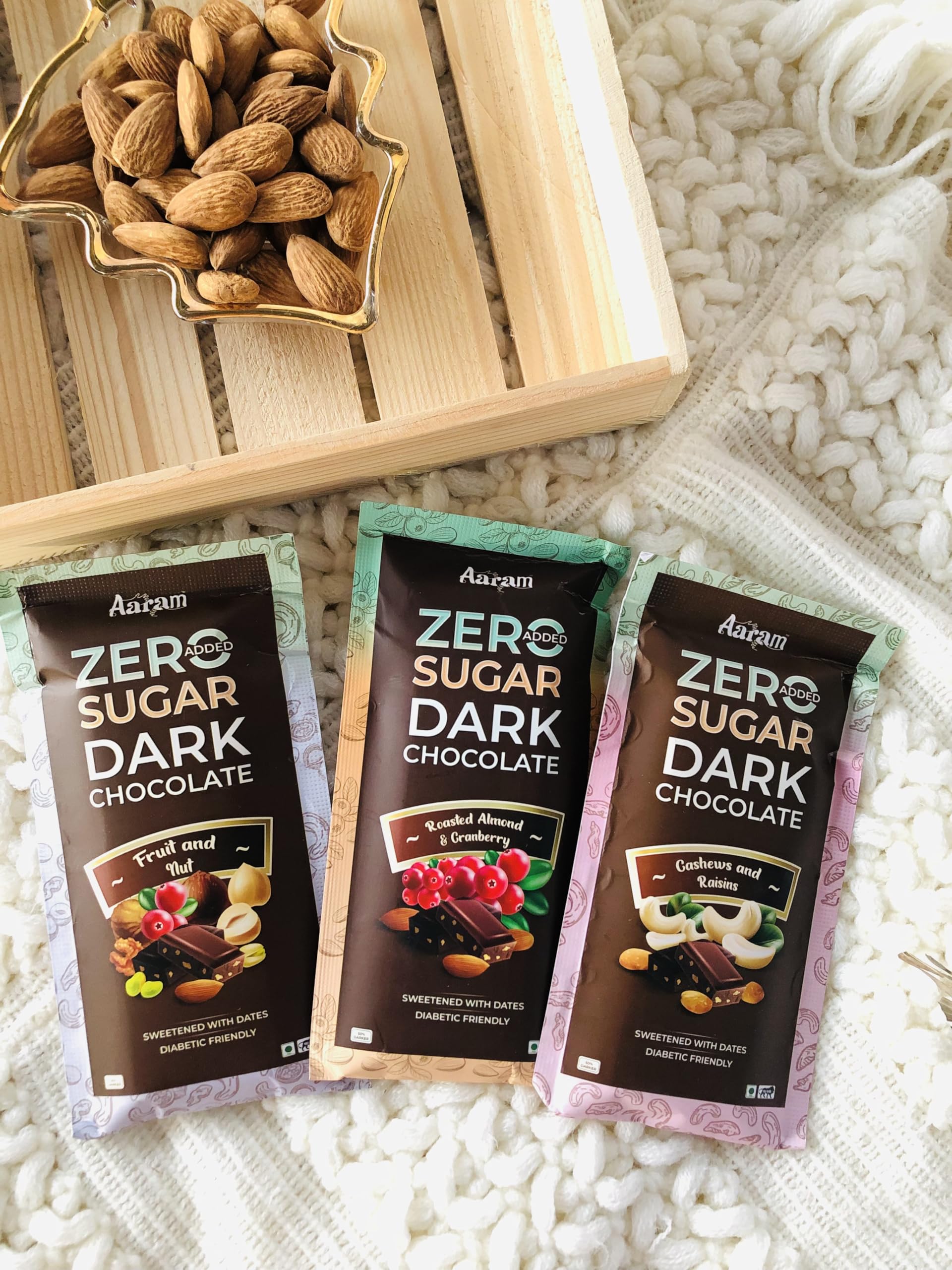 38explore ZEROPOD 【MUKU/CHOCOLATE】 Zero Sugar Dark Chocolate, Diabetic Friendly, Dates Sweetened, 3