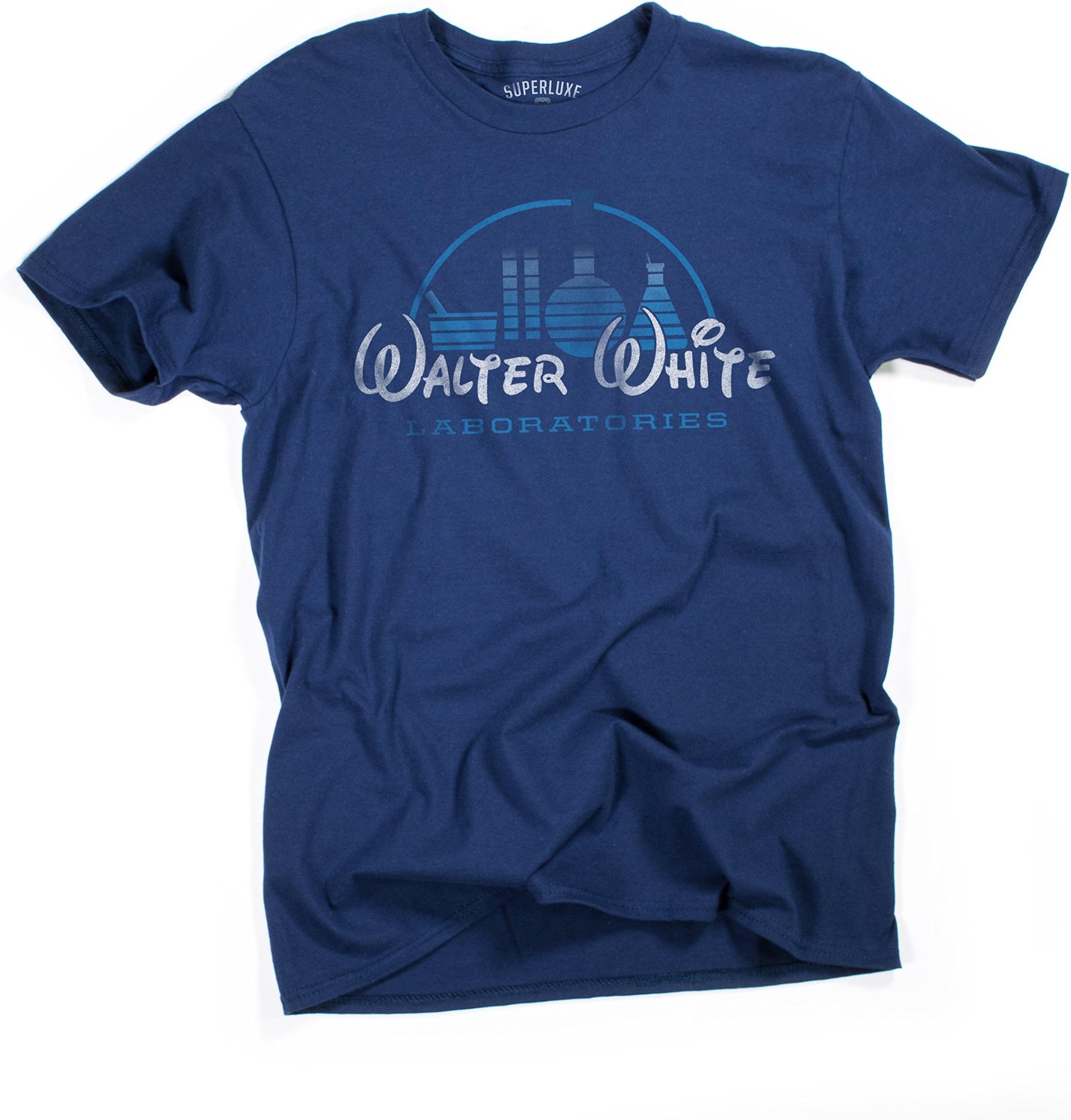 Superluxe&Trade; Mens Walter White Meth Labs Breaking Bad Walt Heisenberg T Shirt, XXXX-Large, Midnight Navy