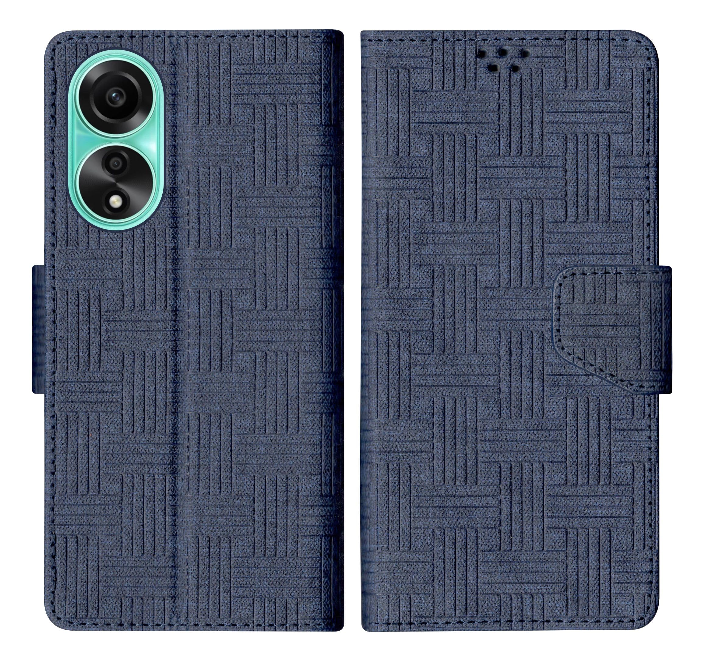 SBMS Oppo A78 4G Flip Cover Back Cover Case with Magnatic Closure | Inbuilt Stand | Card & Money Pocket (Mat Blue) (B0CFDZ4FWB) Amazon Price History, Amazon Price Tracker