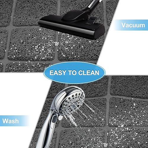 Miniatura 6 de Niubya Tapete de arena para gatos de alta calidad, 23 pulgadas de largo x 14 pulgadas de ancho, diseño antideslizante e impermeable, suave para las