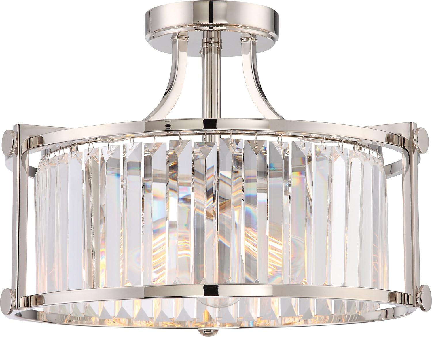 Nuvo Lighting 60/5766 Contemporary Modern One Light Vanity from Krys Collection in Polished Nickel Finish