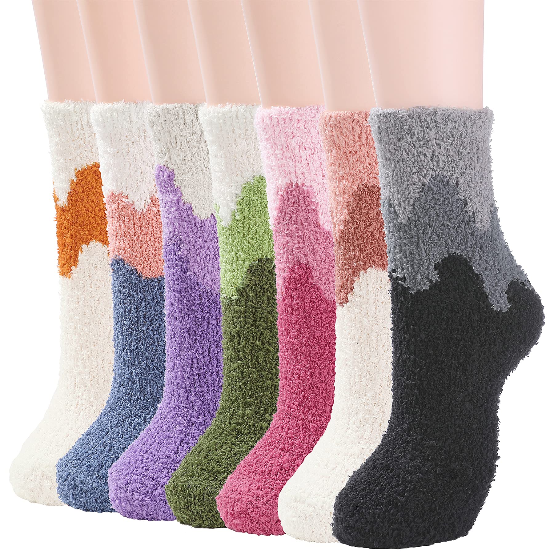 Zando Women's Soft Fuzzy Socks - Thick, Warm, Fluffy, Comfy Home Sleeping Socks