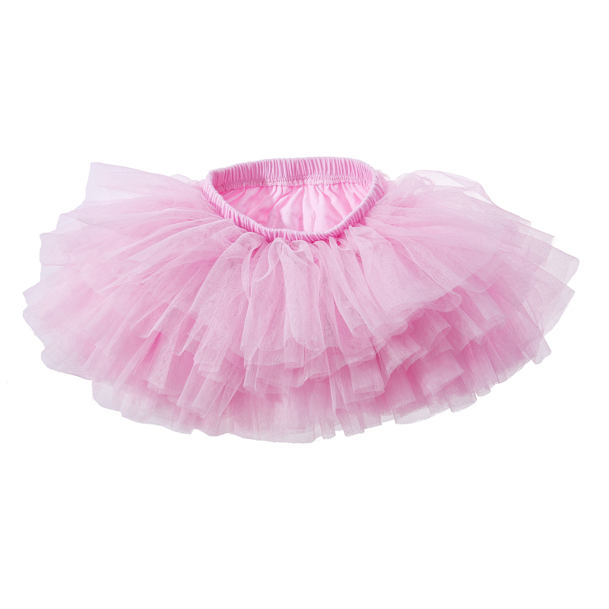 Eaasok Baby Girls' Tutu Skirt Toddler 6 Layered Tulle Tutus 1-8T Pink