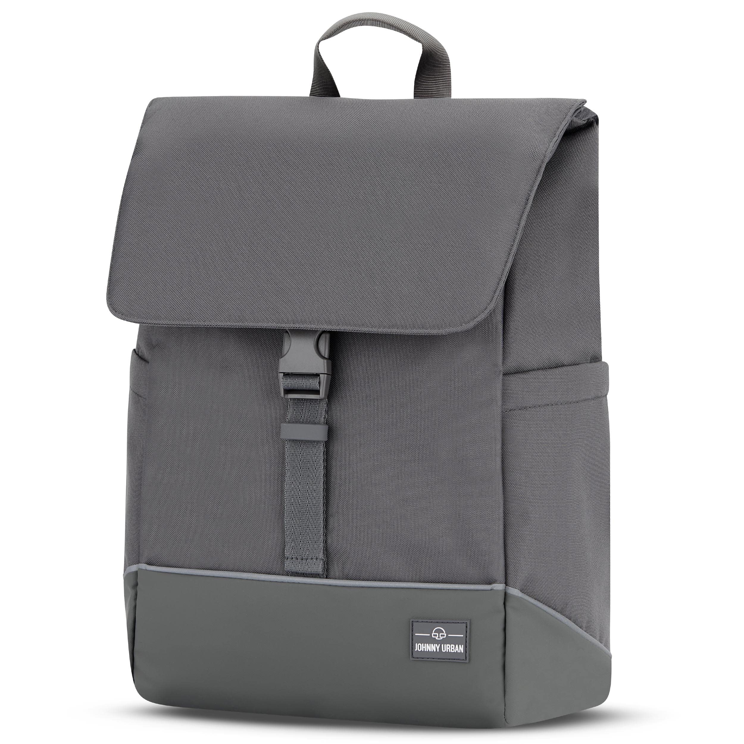 Johnny Urban Borsa per Bicicletta Grigio - Mika Bike - 2 in 1 Borse Posteriori Bici Zaino Scomparto per Laptop da 16 Pollici - Accessori Cestino - Impermeabile