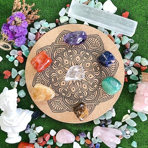 Miniatura 65 de YATOJUZI Piedras de cristales naturales pulidas de ojo de tigre de 1 libra, piedras preciosas de cristal a granel al por mayor para regalos de 10