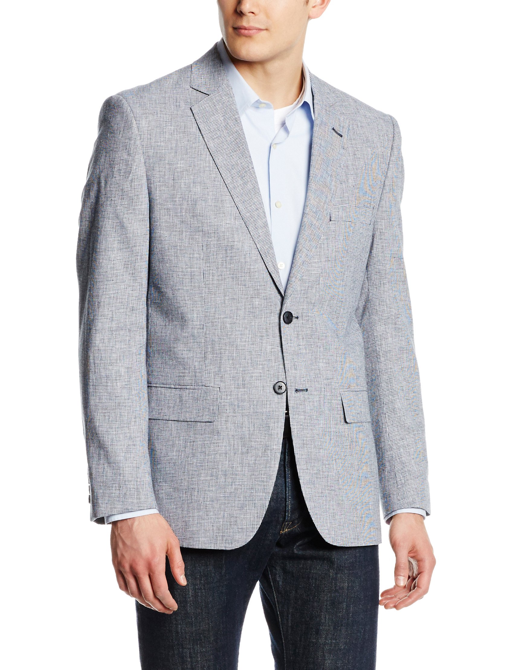 Jones New York Men's Corey Navy Houdstooth Sport Coat