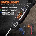 Thermomètre alimentaire Thermimètre de viande rechargeable Thermométrie de cuisine numérique - Rapide & Thermomètre alimentaire précis pour la cuisine, Thermometre de Grill, Cadeau d'anniversaire pour mari, Papa, Hommes