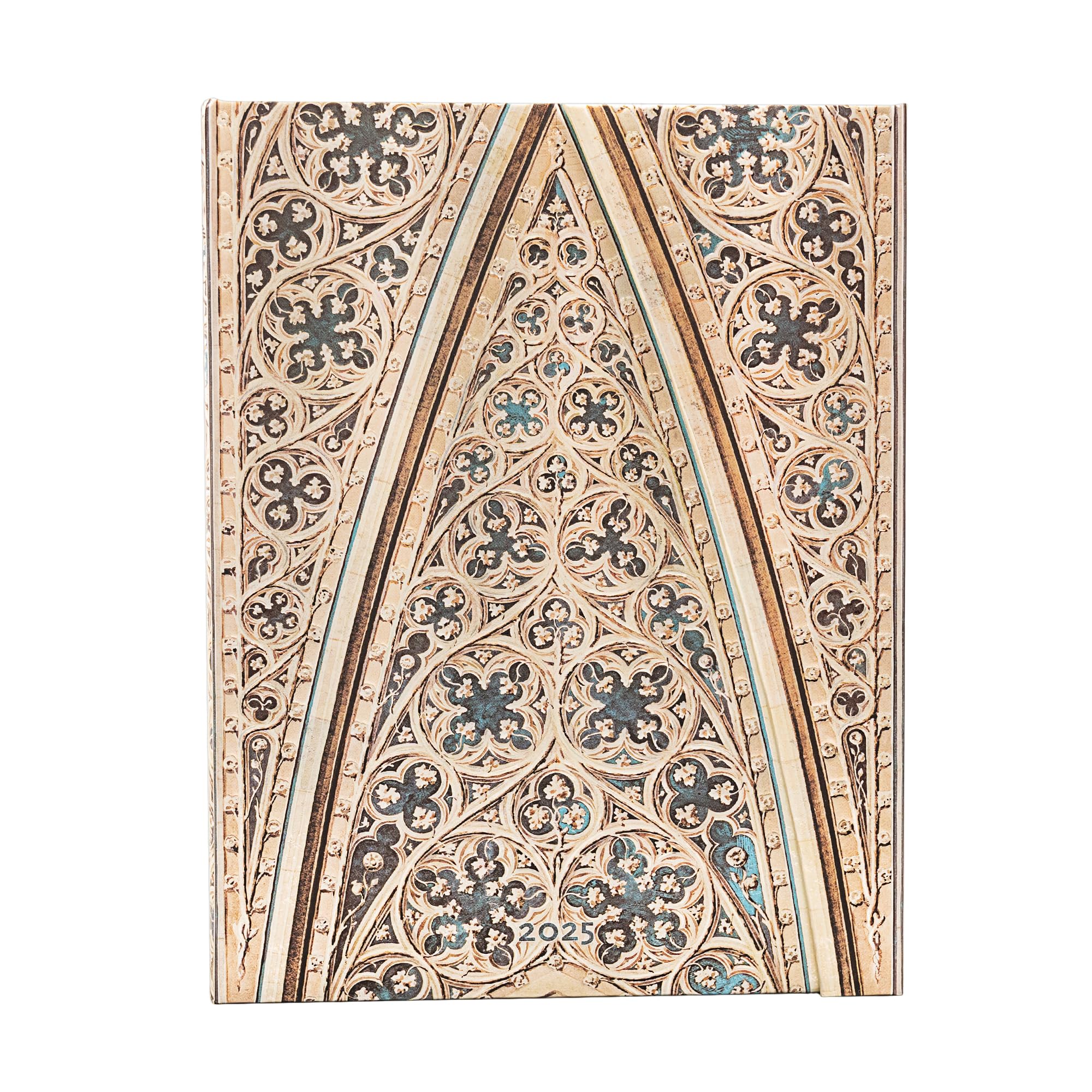 Paperblanks Milan Cathedral Vault 12 Month Calendar 2025 Ultra Vertical with Flap Envelope