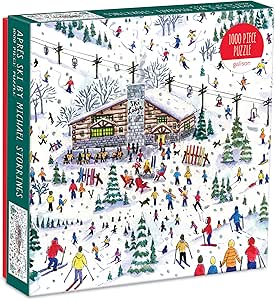 Galison Michael Storrings Apres Ski 1000 Piece Puzzle, Multicolor