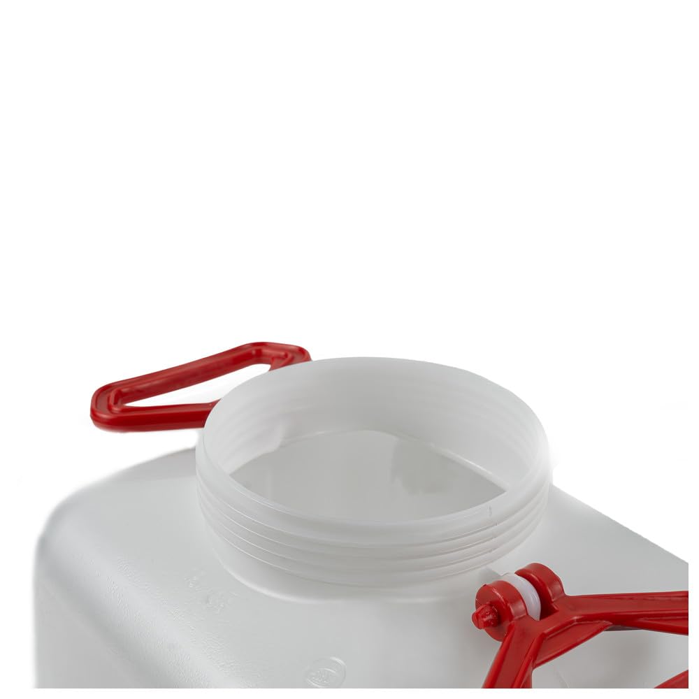 Dönges Weithalskanister vierkant (Ölbindemittel Rechteck Ölbehälter stapelbar Kanister) Volumen: 20 l/Abmessung L x B x H: 275 x 235 x 395 mm/Deckel Ø: 140 mm
