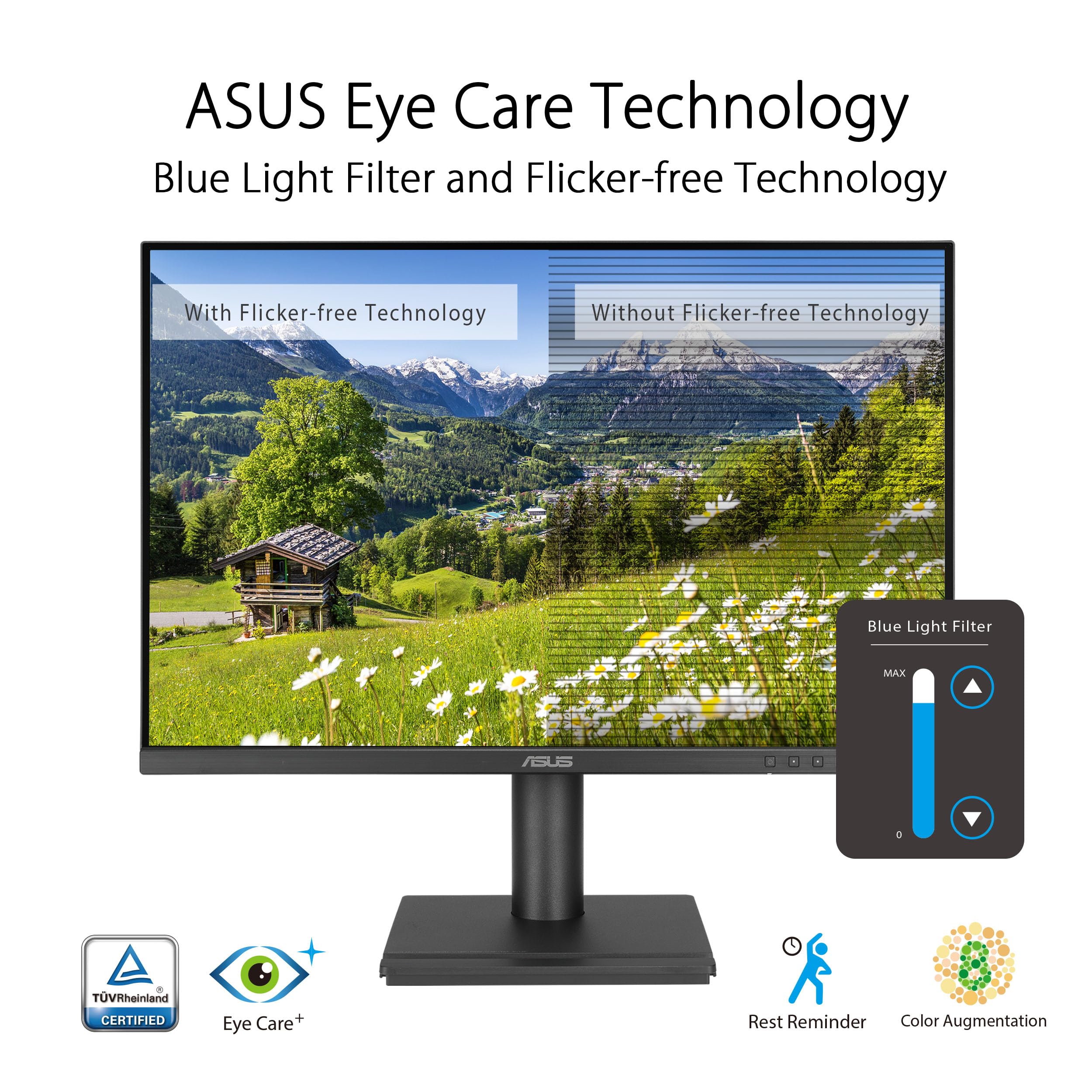 ASUS Business BE248CFN 24,1 Zoll WUXGA IPS100Hz USB-C Docking Monitor | HDR10, Daisy Chain, ergonomisch, Pivot, Blaulichtfilter, EPEAT Gold, RJ45 Ethernet, Höhenverstellbar, Eye Care, Home Office