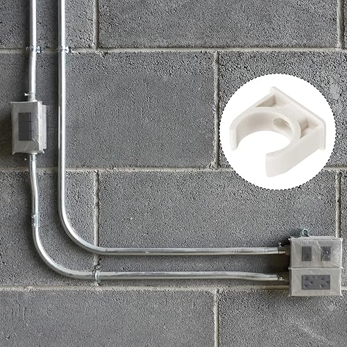 Miniatura 9 de Clips de tubo de agua de PVC (1.575in1.57 pulgadas), 20 unidades, abrazaderas de plástico en forma de U, para manguera de tubería, suministro de