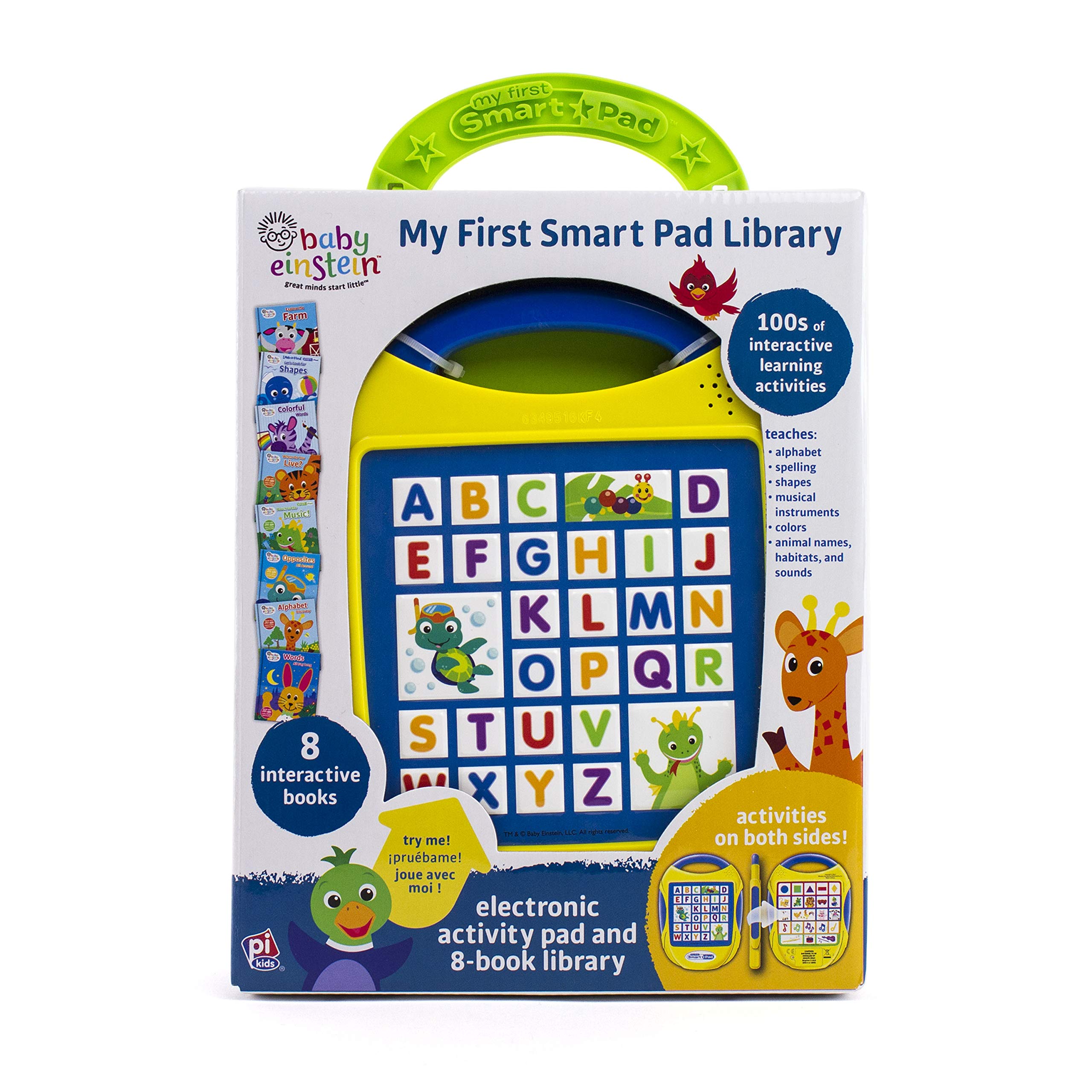 Baby Einstein - My First Smart Pad Library Electronic Activity Pad and 8-Book Library - PI Kids Hardcover – Sound Book, 15 April 2015