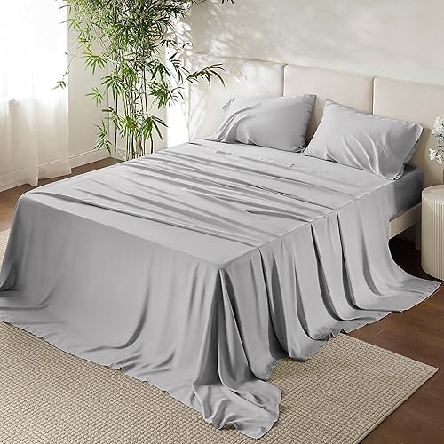 Miniatura 31 de URBANHUT Sábanas de Algodón Egipcio 100% - Juego de Sábanas Individuales Blancas de 1000 Hilos (3 Piezas), Sábanas de Algodón de Fibra Larga, Tejido