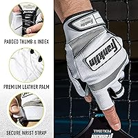 Vista 2 de Franklin Sports Guantes de pickleball para adultos - Hombre y mujer - Mano derecha e izquierda - Blanco