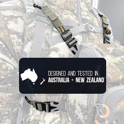 Miniatura 5 de SPIKA Mochila hebilla conectar con el paquete del pecho,Paquete de correa con broche,Mochila de caza adecuada con arnés binocular paquete de pecho