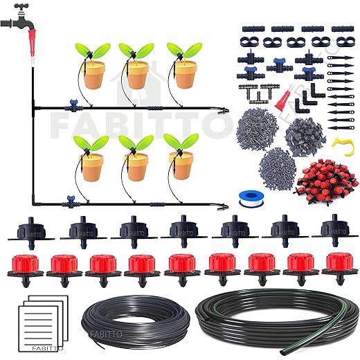 Drip Irrigation Kit for Home Garden (150 Plants)