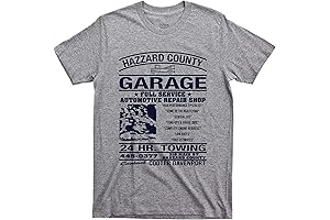 Hazzard County Garage Mechanic tshirt (XXXL, Sport Gray)