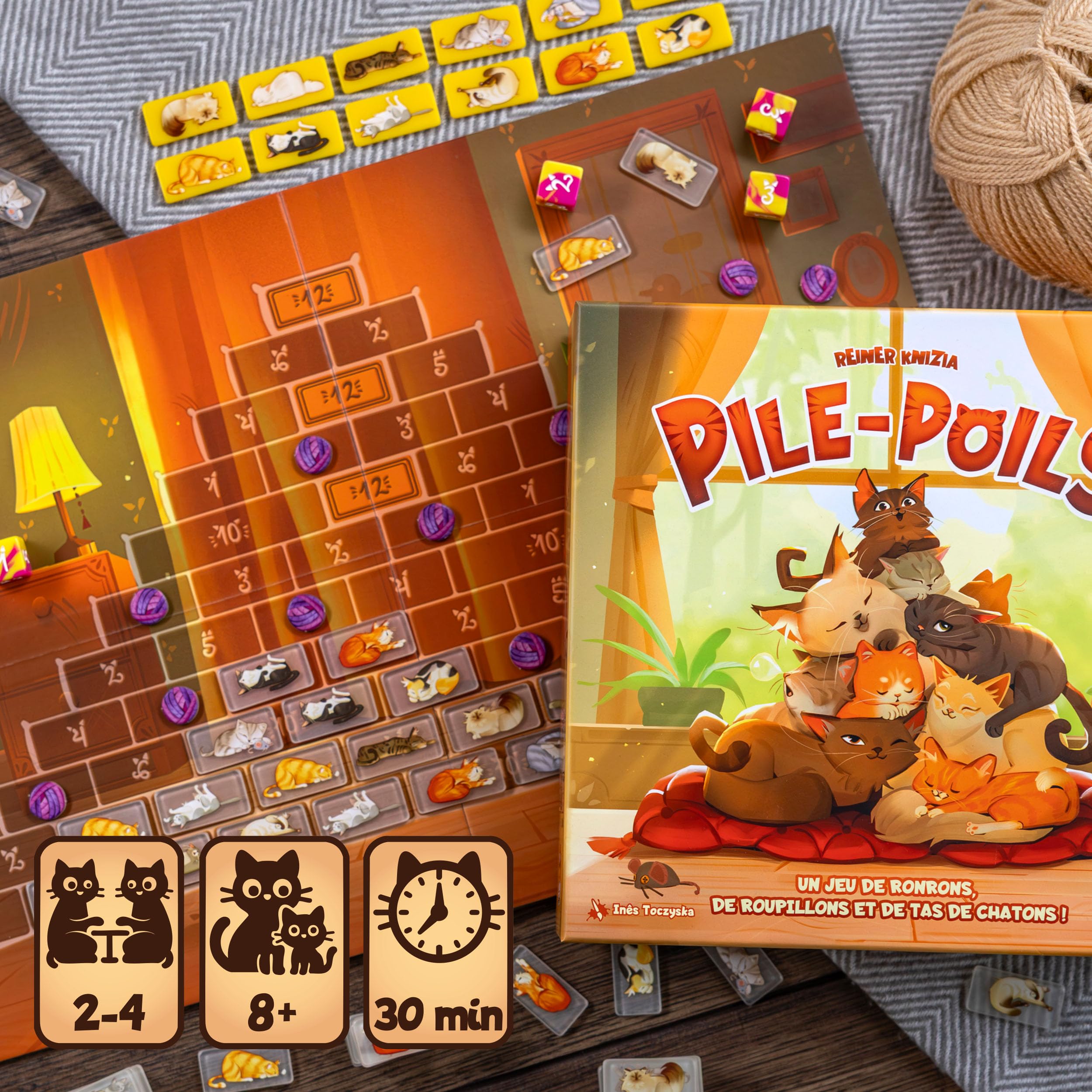 Image secondaire de Pile Poils - Jeu de Société Familial avec Chats et Dés